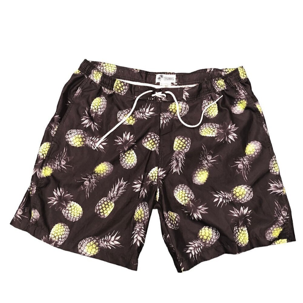 Trunks Surf & Swim Co. Men's Tropical Pineapple Swim Trunks Size XXL